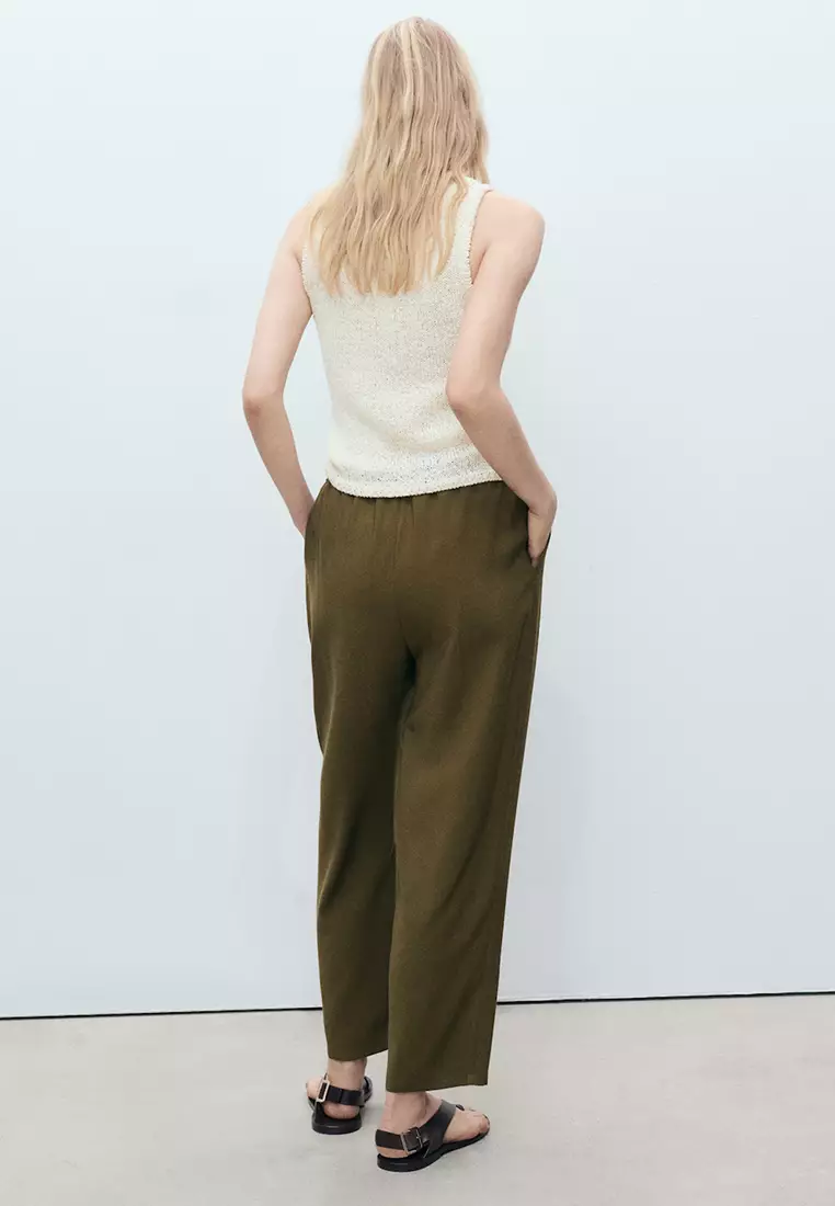 Drawstring Flowy Trousers