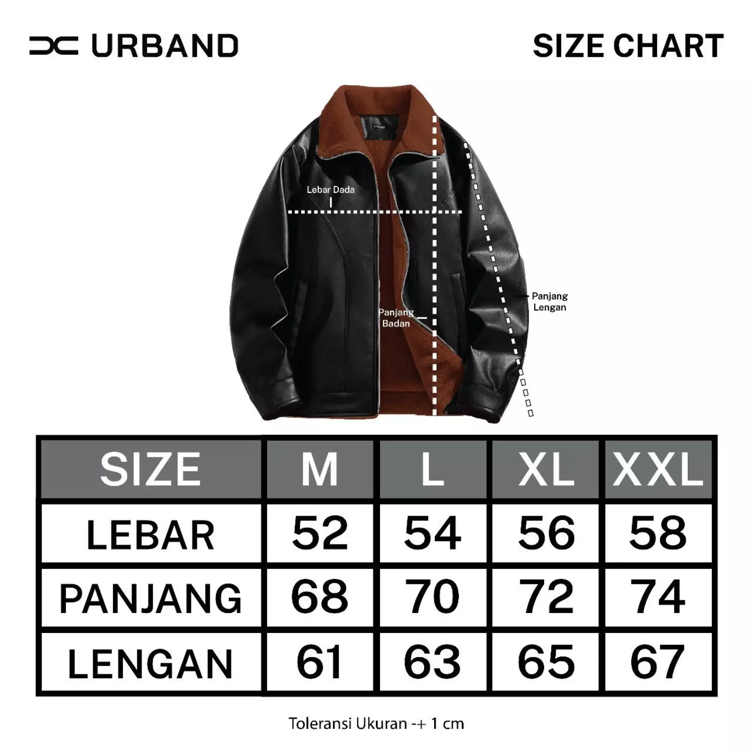 Jaket Kulit Sintetis Sherpa Lembut