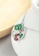 ZITIQUE red and green Women's Lotus Leaf & Ladybug Necklace - Green and Red A32D3AC234A895GS_3