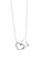 SHANTAL JEWELRY grey and white and silver Cubic Zirconia Silver Double Lock Heart Necklace SH814AC33PRASG_1