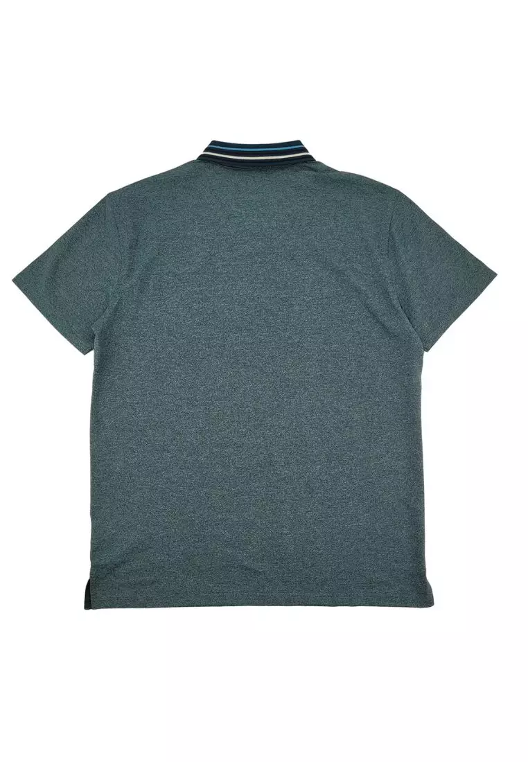 Men's Melange Logo Tipping Polos