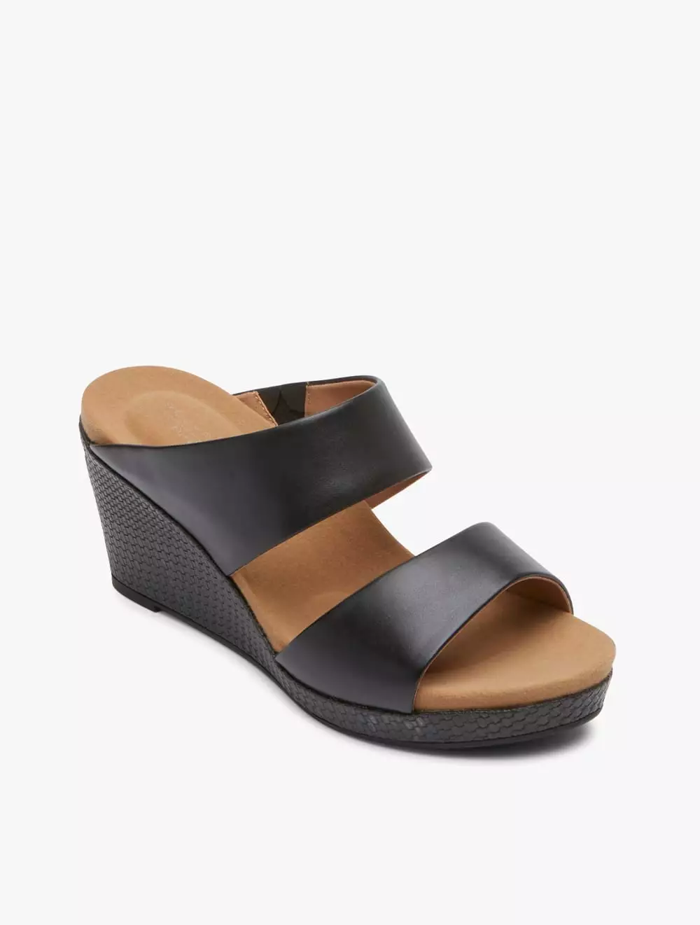 Rockport hotsell black wedges