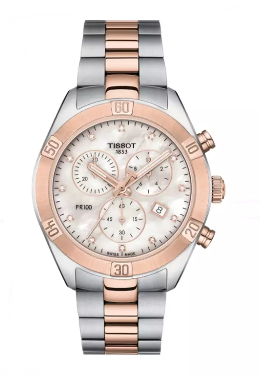 PR 100 Sport Chic Chronograpgn Swiss Quartz Women Watch (TT-T1019172211600)