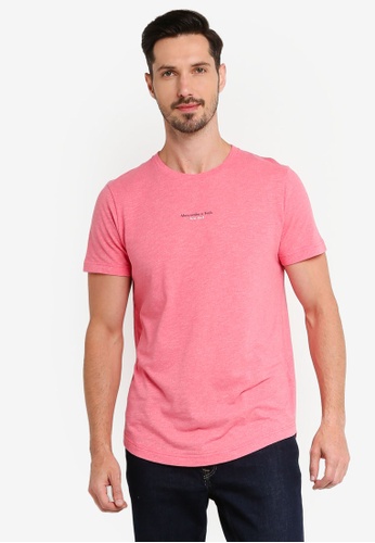 Buy Abercrombie Fitch Curved Hem Logo T Shirt Online On Zalora Singapore