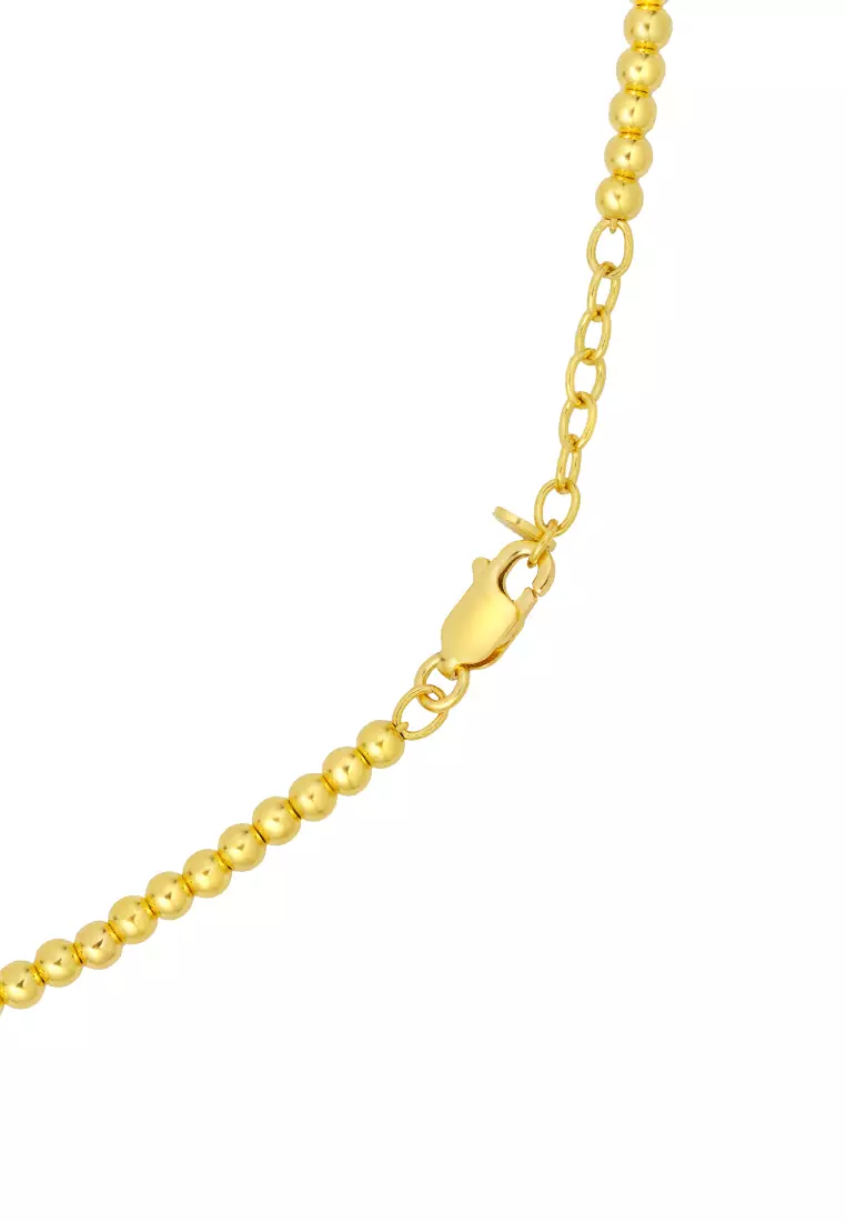 TOMEI Glowing Ball Necklace, Yellow Gold 916