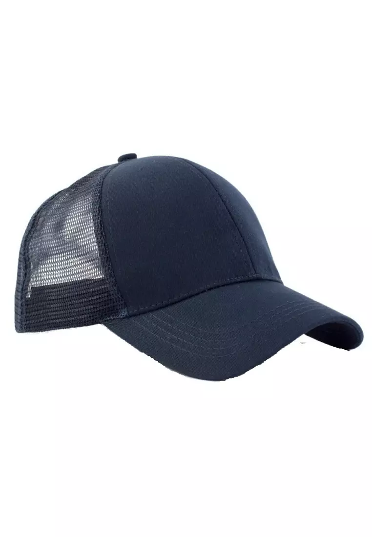 Topi Trucker Baseball Mesh Ponytail Cap Material Cotton 126 ORIGINAL