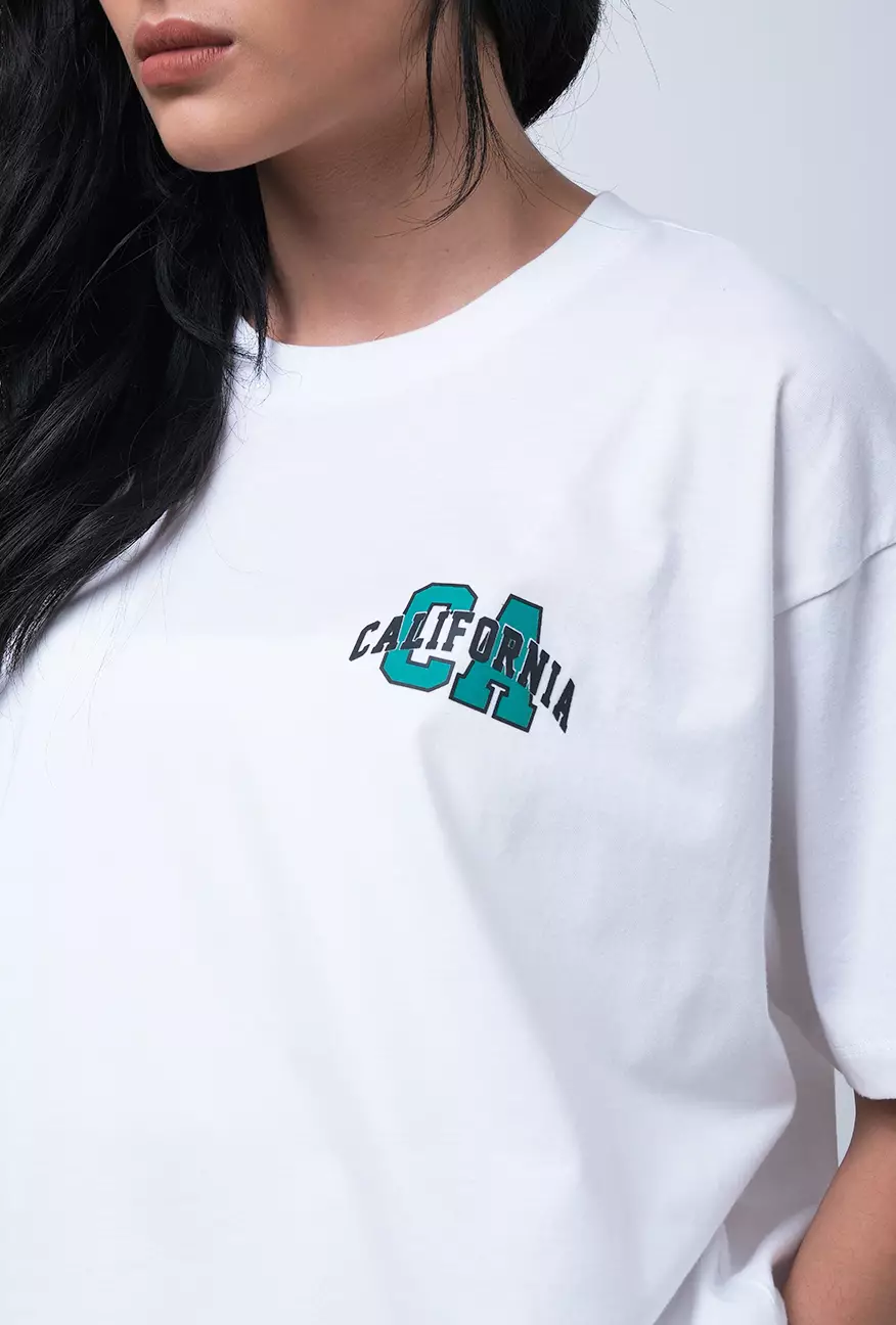 Kaos Oversize Wanita Rhys Offwhite