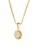 ELLI GERMANY gold Necklace Gemstone Pendant Basic Timeless with Pink Quartz Gold Plated F9C6EAC1437DEBGS_3