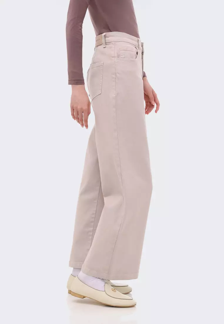 Ria Miranda White Sand Claris Pants