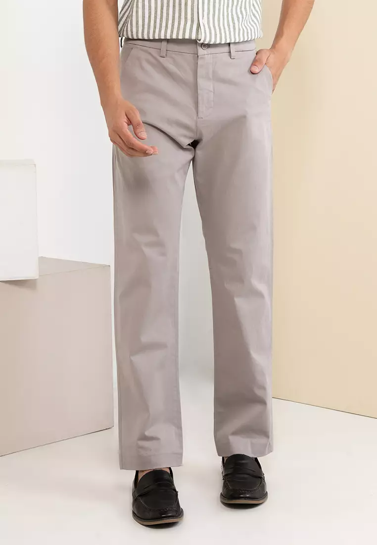 Premium Sateen Straight Chinos