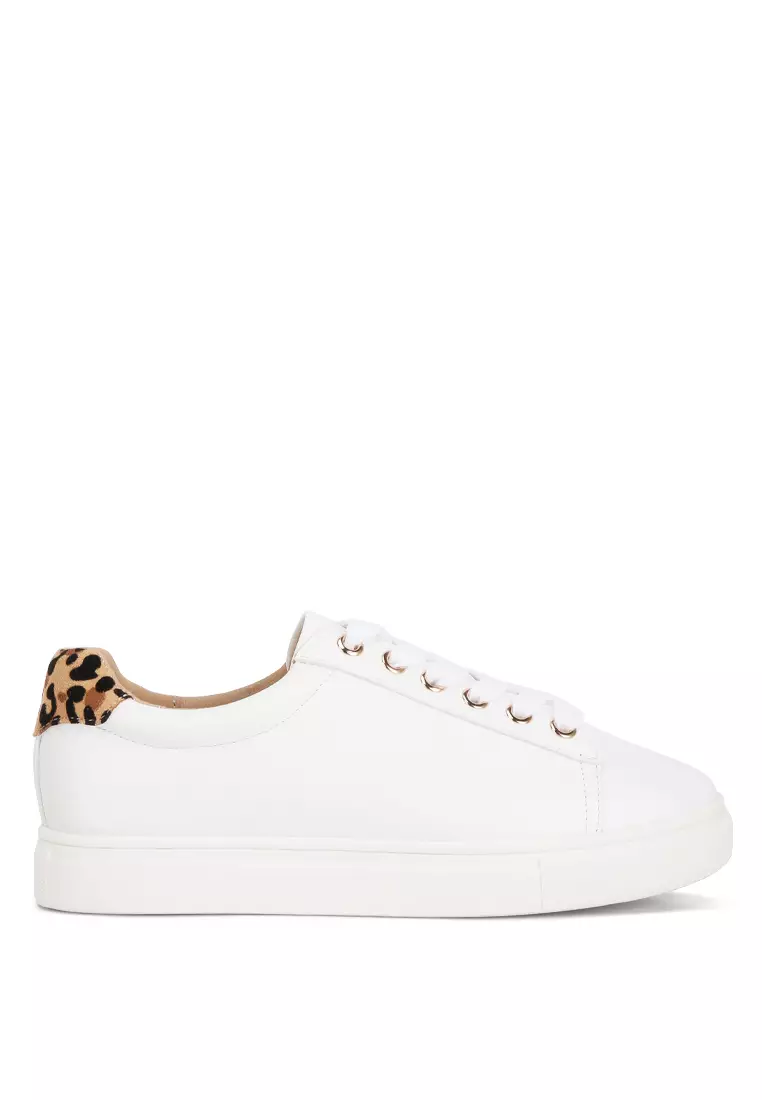 Discount on London Rag  shoes - SKU: White/Jaguar Croc Back Panel Sneakers