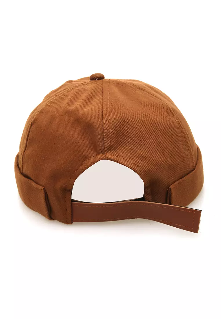 Kai Topi Peci Miki Hat Polos Pria Wanita Uniqe Design Material Cotton ORIGINAL - Caramel