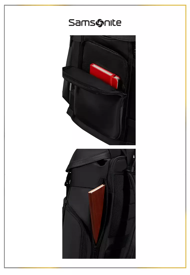 Samsonite Relyon Backpack M 15.6"+Flap Black