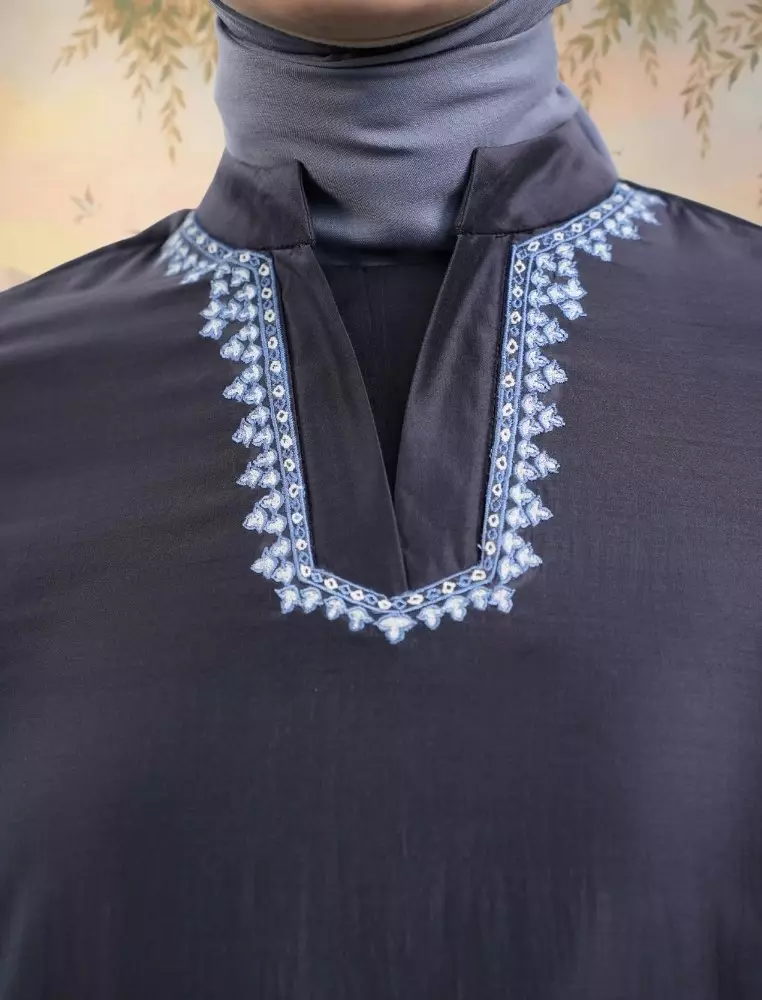 Maverly Midi Dress Long Tunik Wanita Bahan Papper Silk