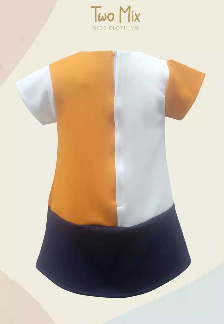 Two Mix - Dress Anak Perempuan Lucu Bahan Kaos - Baju Anak Perempuan Tas Lucu 1-8 Tahun 4283