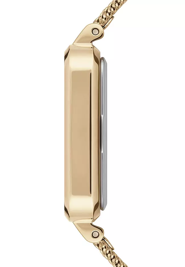 Quadro Unitone 20x26mm Silver Watch Gold dial Mesh strap Sliver Female watch Ladies watch Watch for women DW