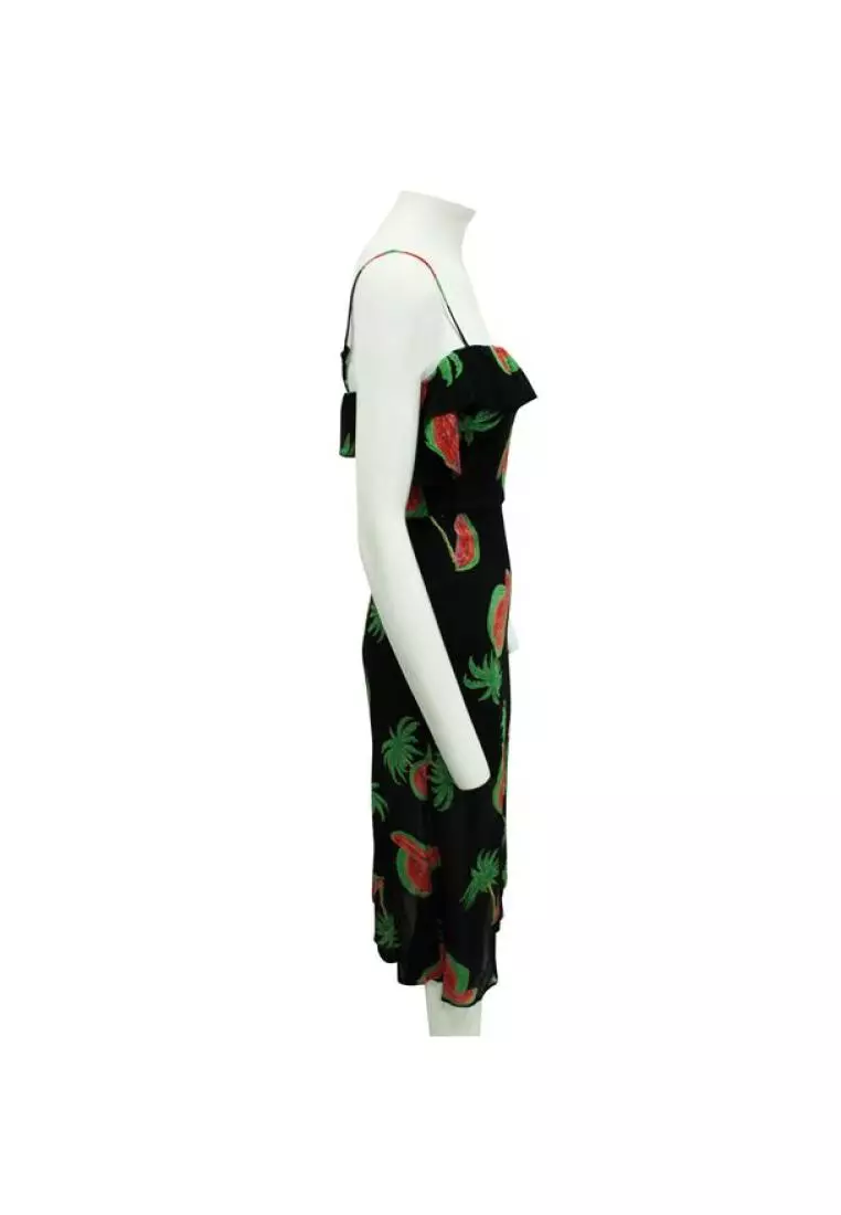 Buy Reformation Pre Loved REFORMATION Off Shoulder Colorful Midi
