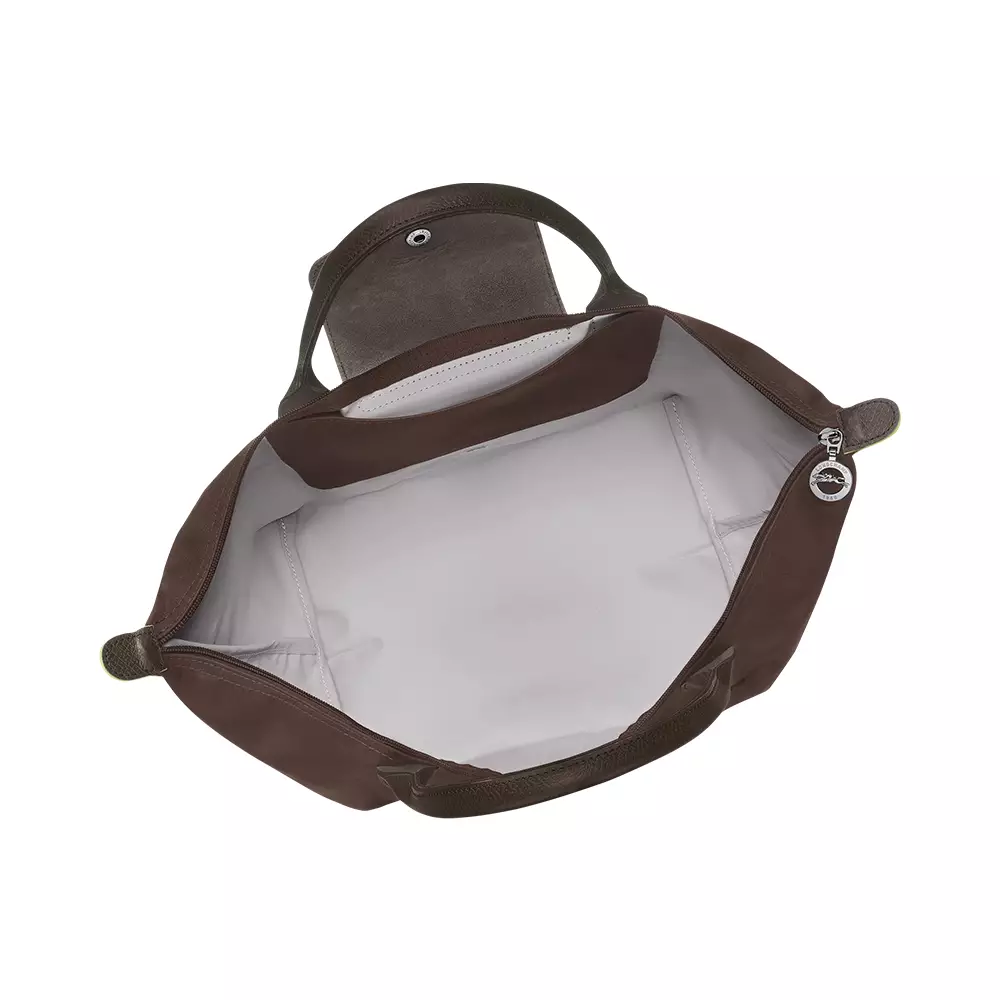 Le Pliage Green Medium Top Handle Bag Mocha