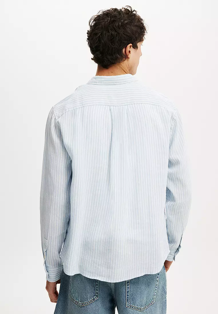 Relaxed Linen Long Sleeve Shirt