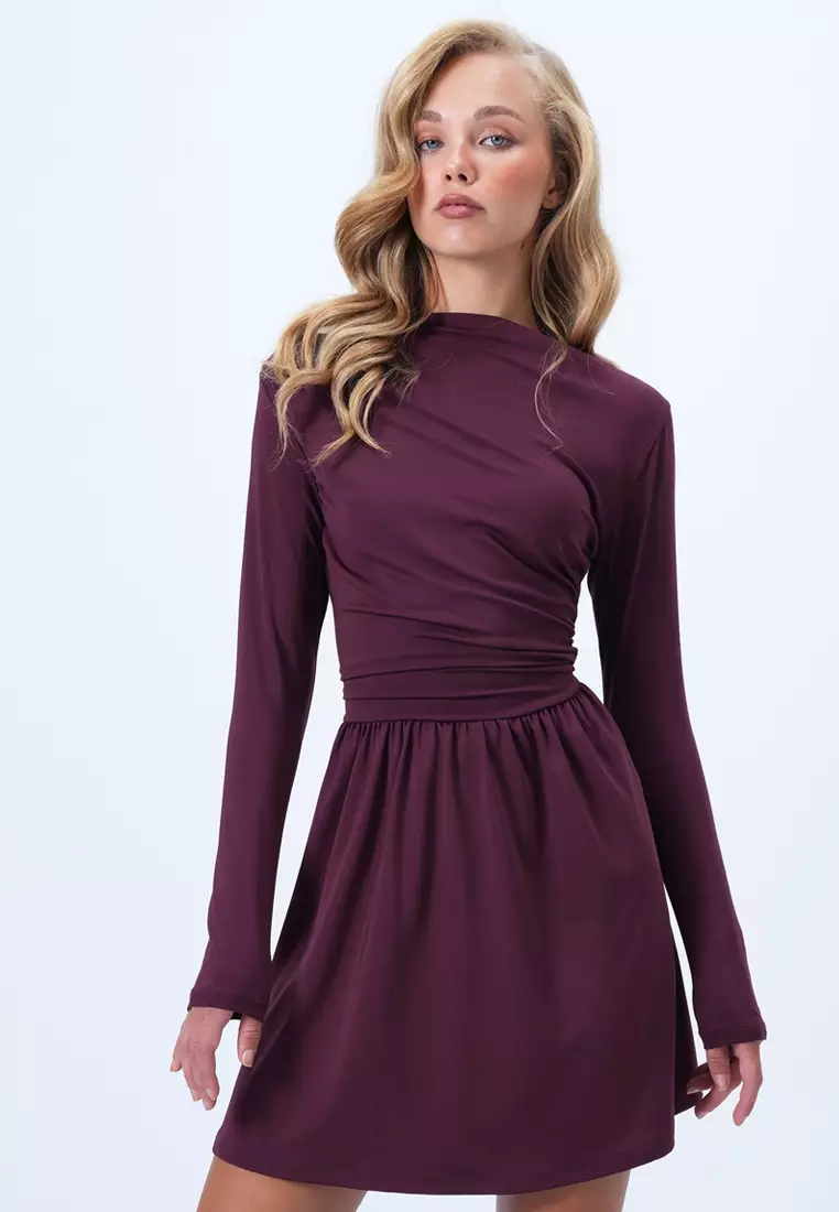 Ruched Mini Dress
