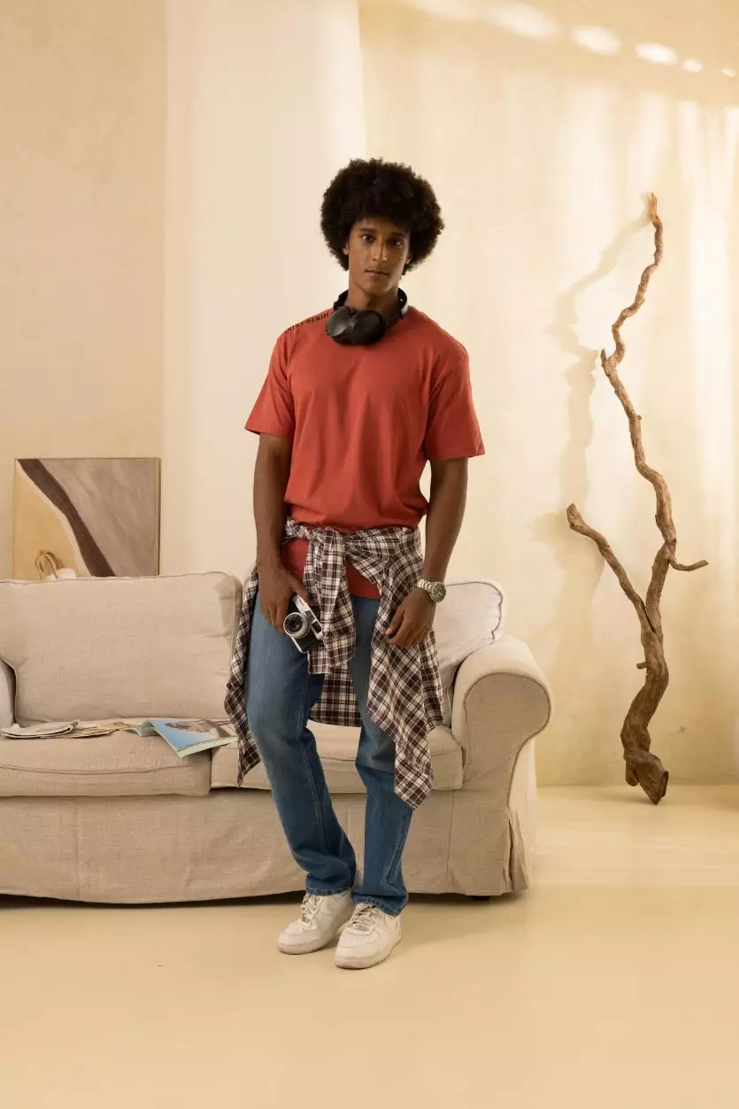 POLICE Celana Jeans Panjang V Pocket Brad Medium Regular Fit Pria