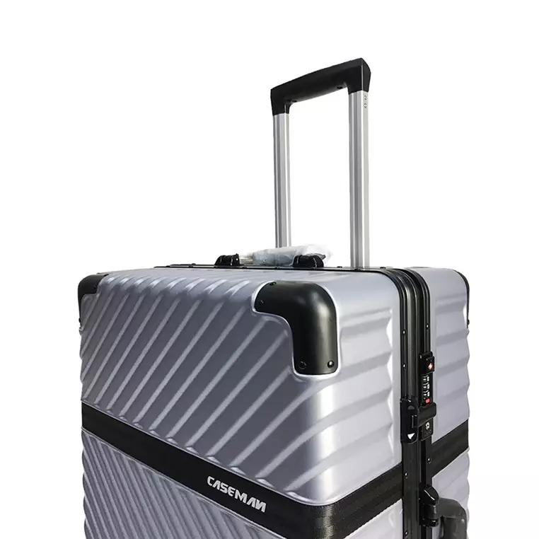 Caseman 24" Metallic Style PC Harcase Travel Luggage w TSA Clip Lock - XA2329
