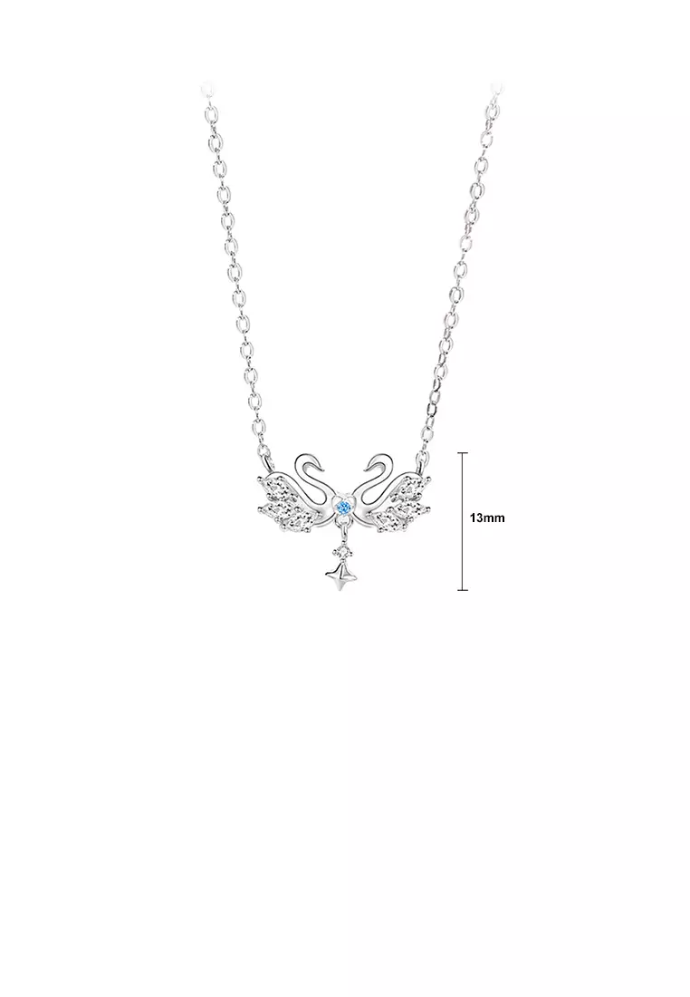 Buy Glamorousky 925 Sterling Silver Fashion and Romantic Double