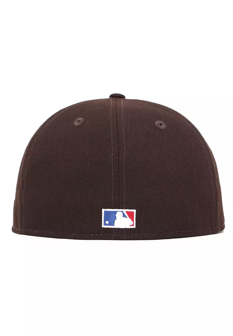 MLB San Diego Padres New Era 59FIFTY Fitted Brown With Orange