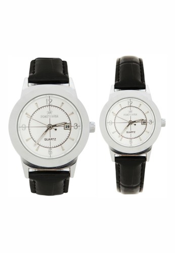 Fortuner Watch Jam Tangan Pria dan Wanita FR CK4856A Silver