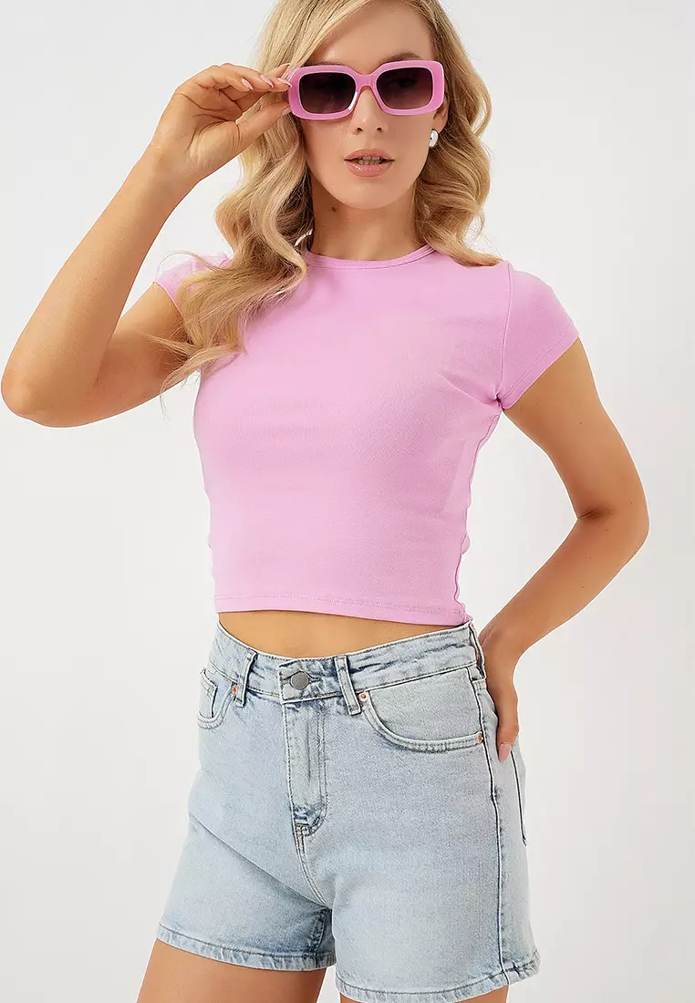 Women's Short Denim Shorts 5339 - Blue