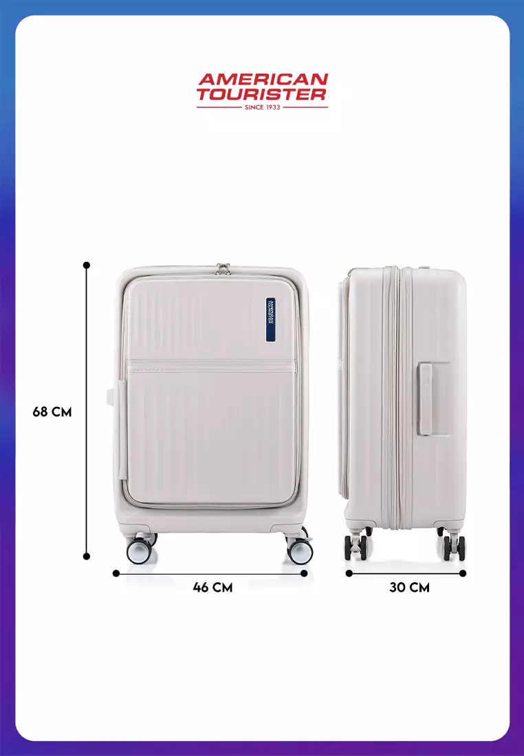 American Tourister Koper Hardcase Tranto Spinner Medium 25 Inch EXP TSA BO - Warm Grey