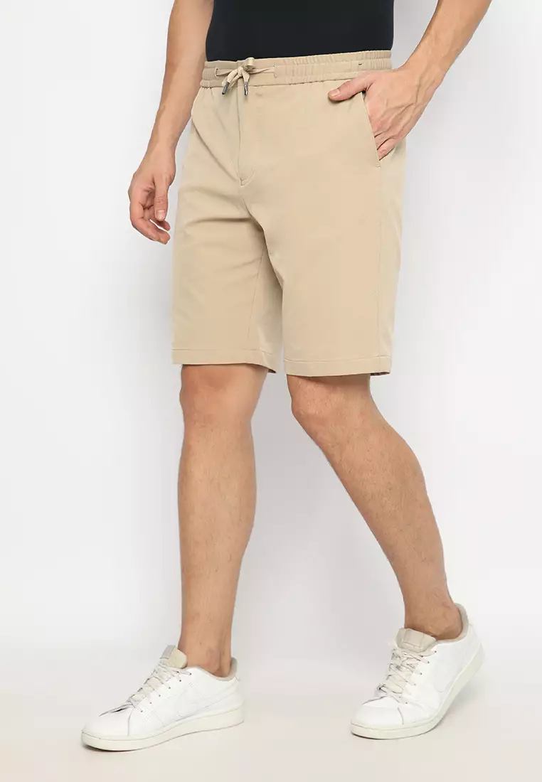 Jobb Jordin Celana Pendek Pria Regular Fit Beige