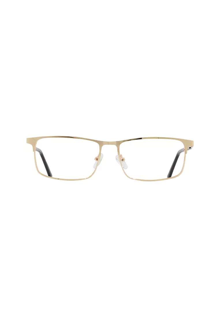3035 Metal (C2-Black/Gold) Anti-Radiation Computer Eyeglasses for Men/Women