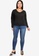 Vero Moda black Plus Size Filli Long Sleeves Lace Tee E042AAA7076D63GS_4