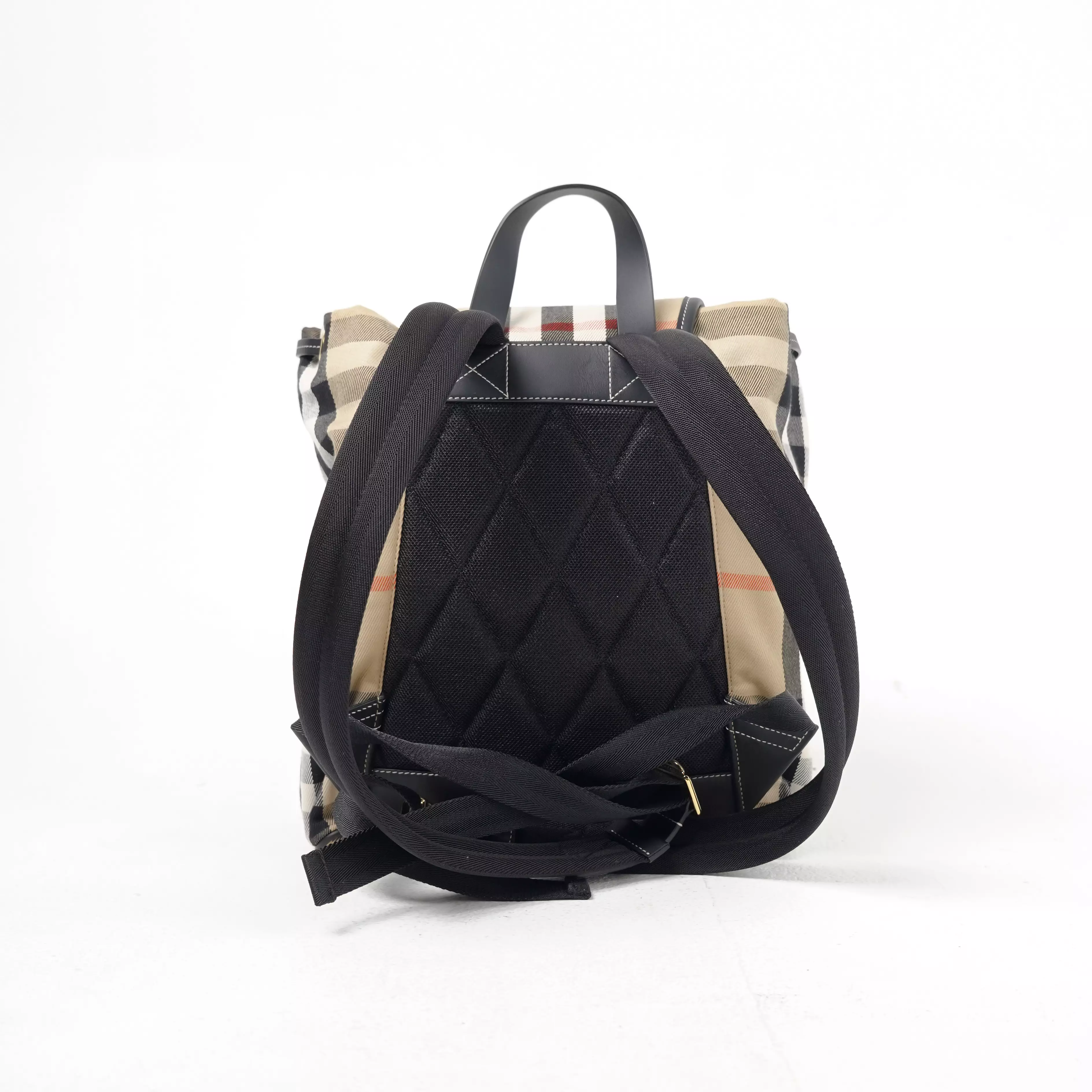 Tas BURBERRY ENFIELD CHECK BROWN BACKPACK 100% ORIGINAL
