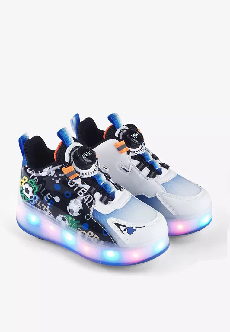 Sepatu Sneakers Roda LED Anak Perempuan Lepas Pasang T.Skate 05