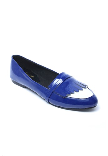 Irish Fringe Blue Flatshoes