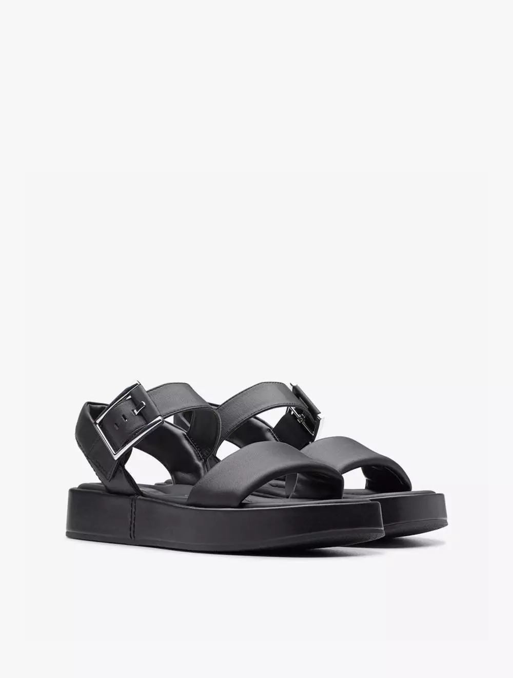 Clarks Alda Strap Women's Sandals - Black Leather