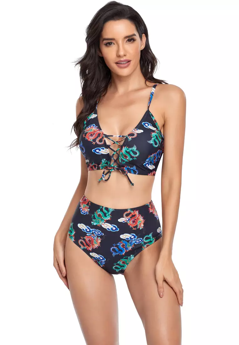 Buy Its Me 2PCS Sexy High Waist Bikini Swimsuit 2024 Online