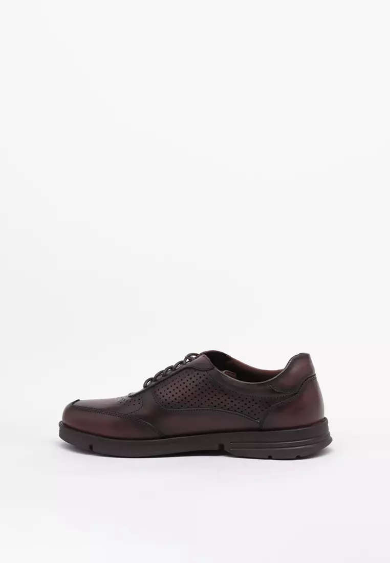 Buccheri Alfonso Lace Up Pria Cokelat Tua