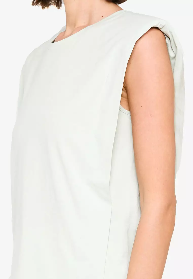 Padded Shoulder Top