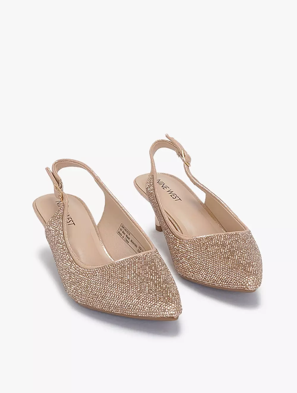 Payless Nine West Womens Perla Slingback Heels - Champagne_04