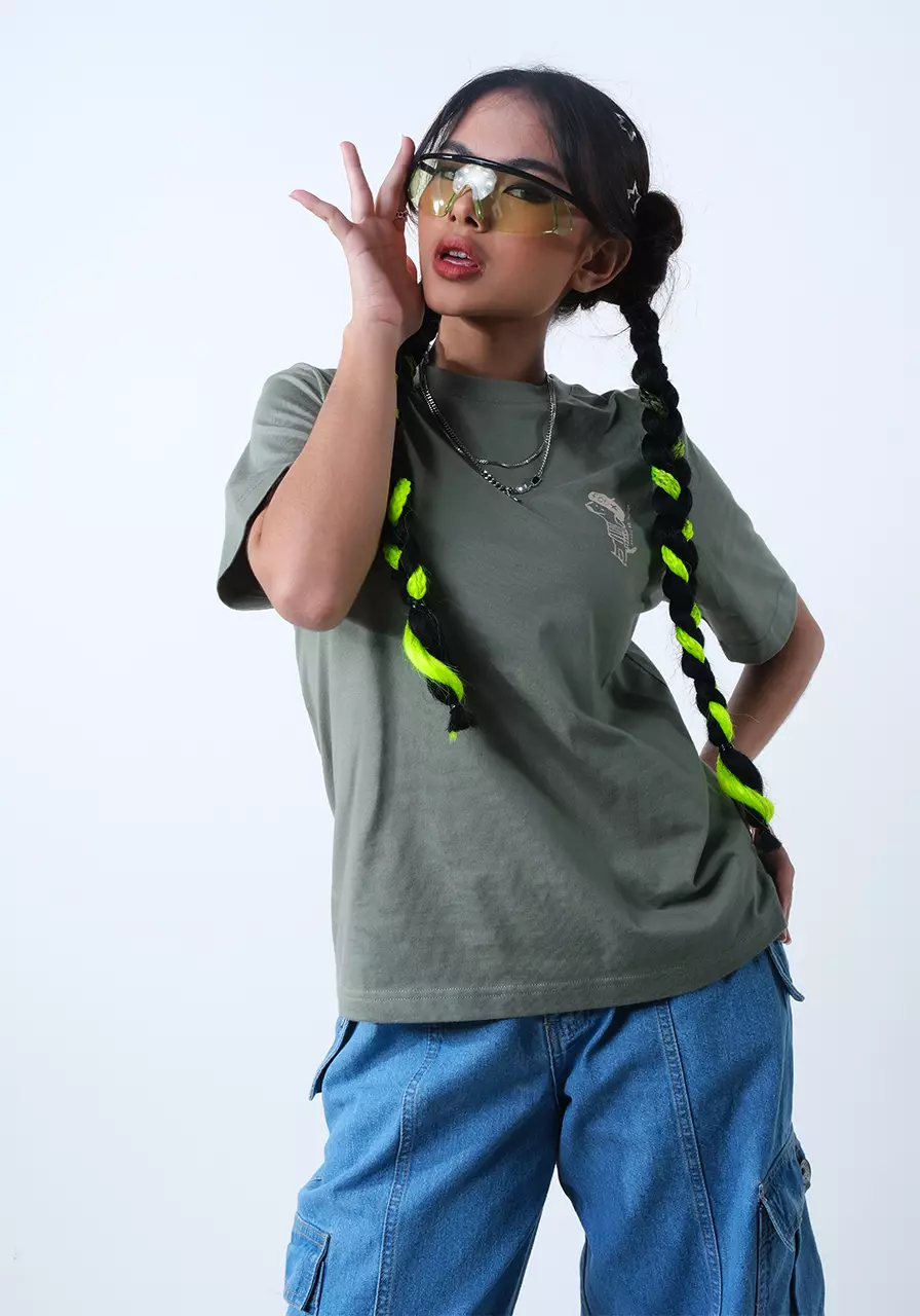Kaos Regular Wanita Snoop Dusty Green