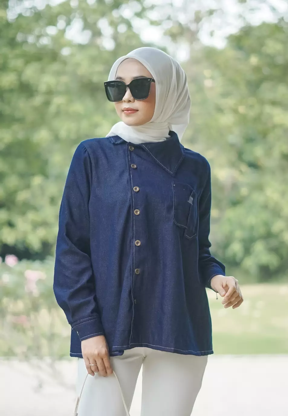 Rossie Denim Shirt - Blue Denim