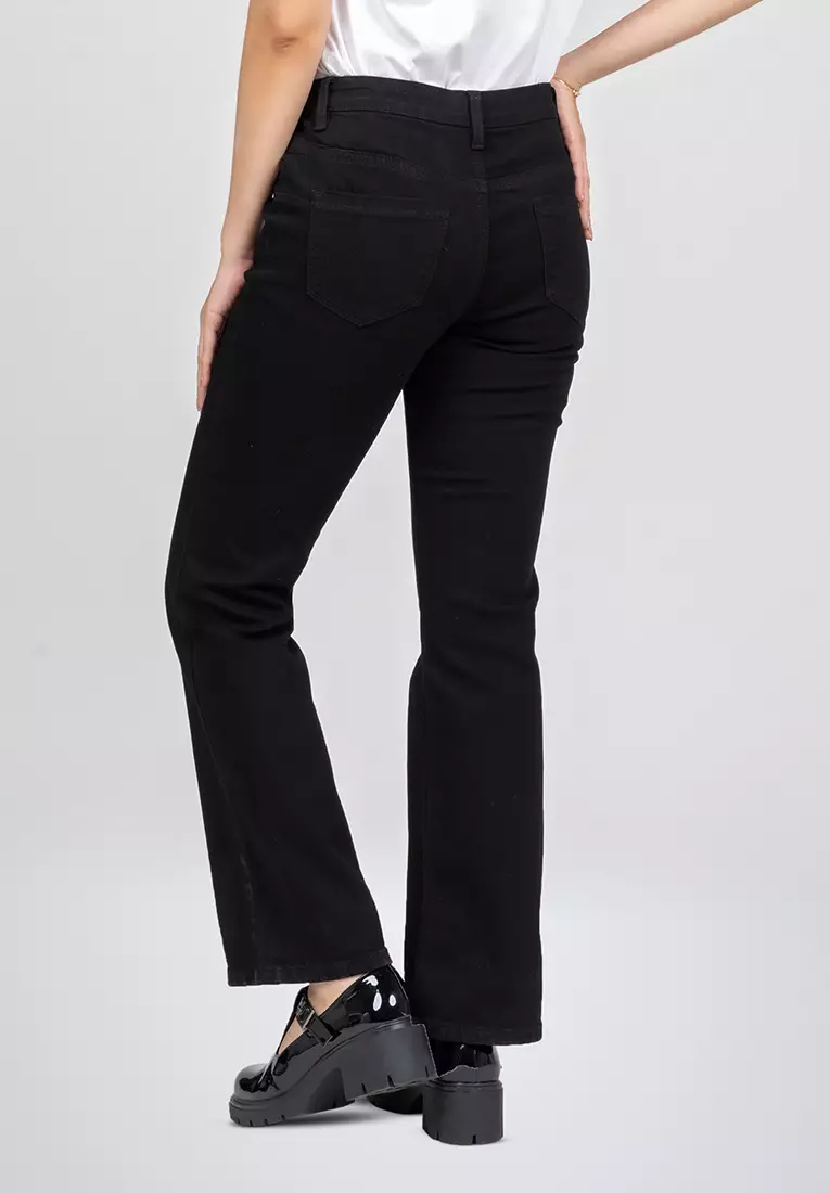 C2 Vinika Black Jeans Push Up Bootcut Wanita