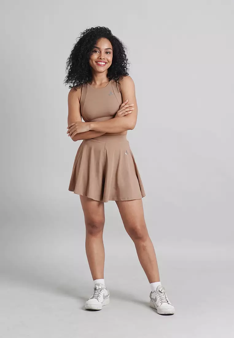 Wren Set: Crop Top Sports Bra & Culottes Shorts