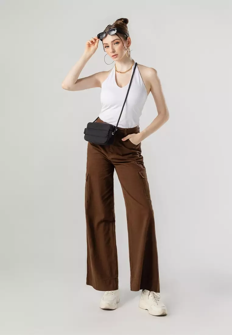 Poofah Crossbody Bag - Black