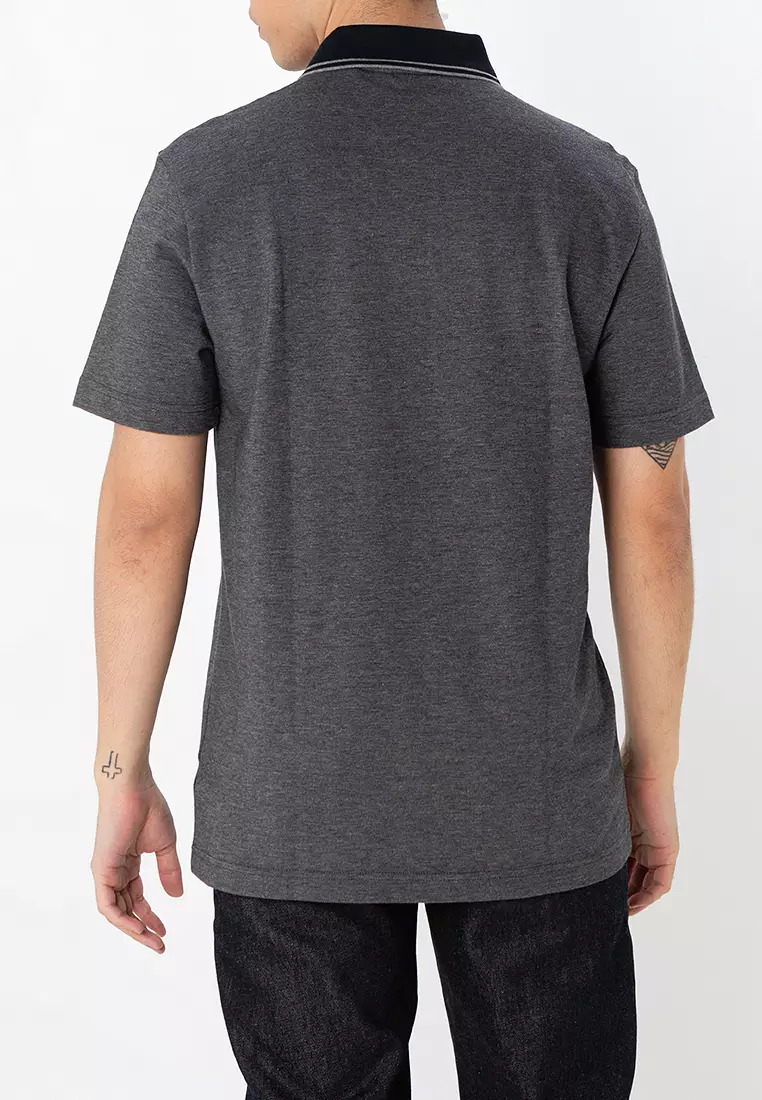 Oxford Pique Logo Polo Shirt - BOSS Orange