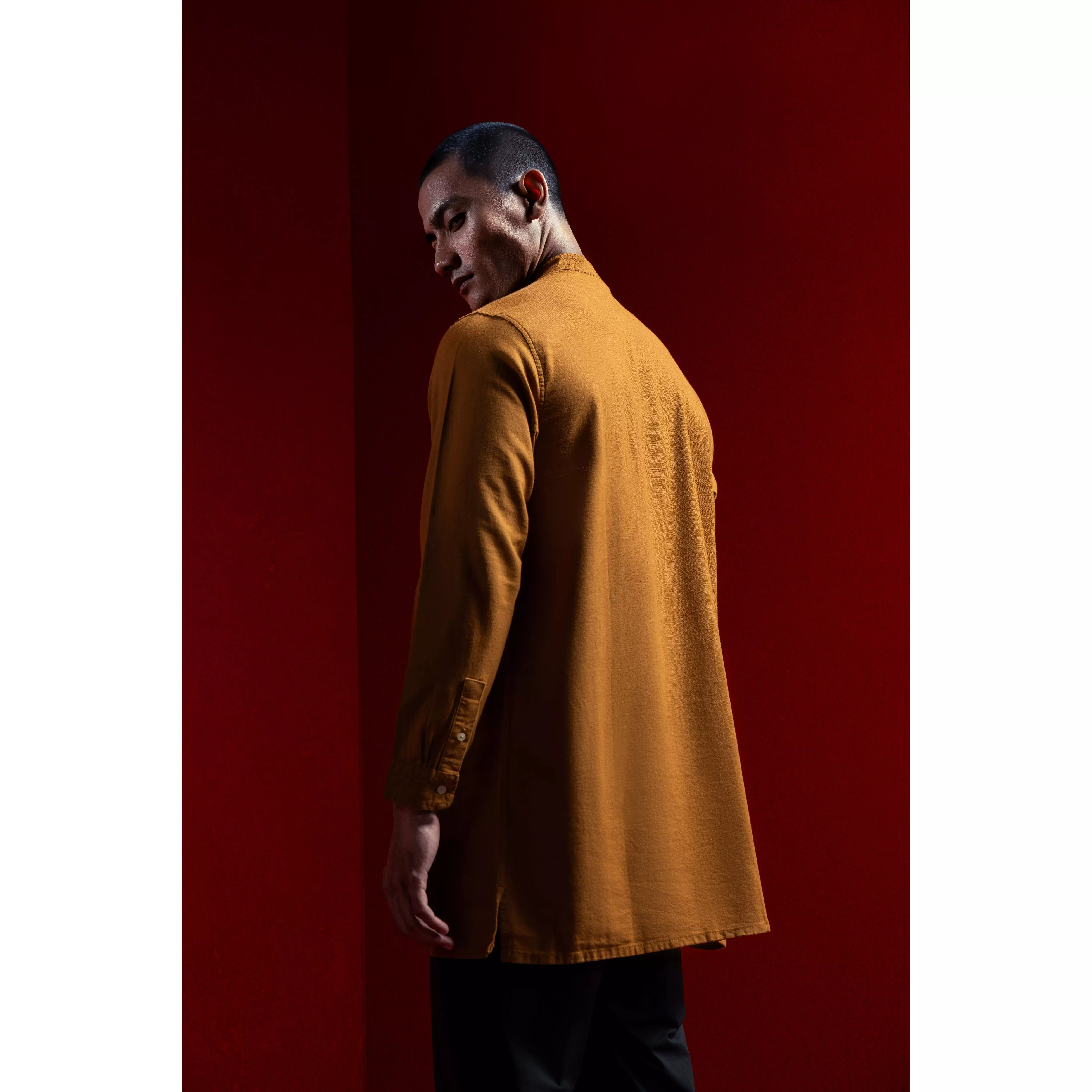 LARUSSO x RIZKY RIDHO - Koko Kurta Organic Cotton Changi - Orche Mustard