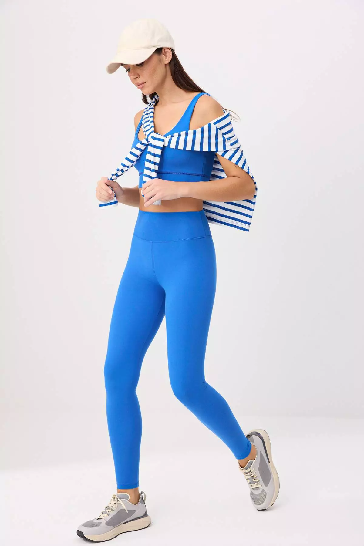 Cobalt Brushed Scuba Leggings Sports Leggings Thmaw25Ty00020